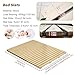 Foldable Wooden Bed Slats Replacement - Bunkie Board for Twin, Full, Queen, King Size Mattress Support - Durable, Space-Saving Design for All Bed Frames