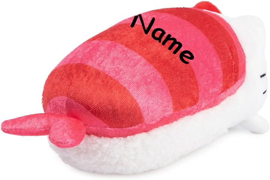 GUND Hello Kitty Sashimi Plush - Personalized Officially Licensed Sanrio Sushi Stuffed Animal Keepsake with Custom Name
