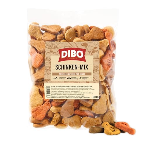 DIBO Schinken-Mix, 500g-Beutel, Backwaren als gesunde, natürliche Ernährung für Hunde von DIBO, Hundefutter, Barf, B.A.R.F., Leckerli, Hundekekse