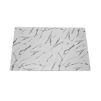 Marble Finish Melamine Rectangular Platter 21 L x13 W inches