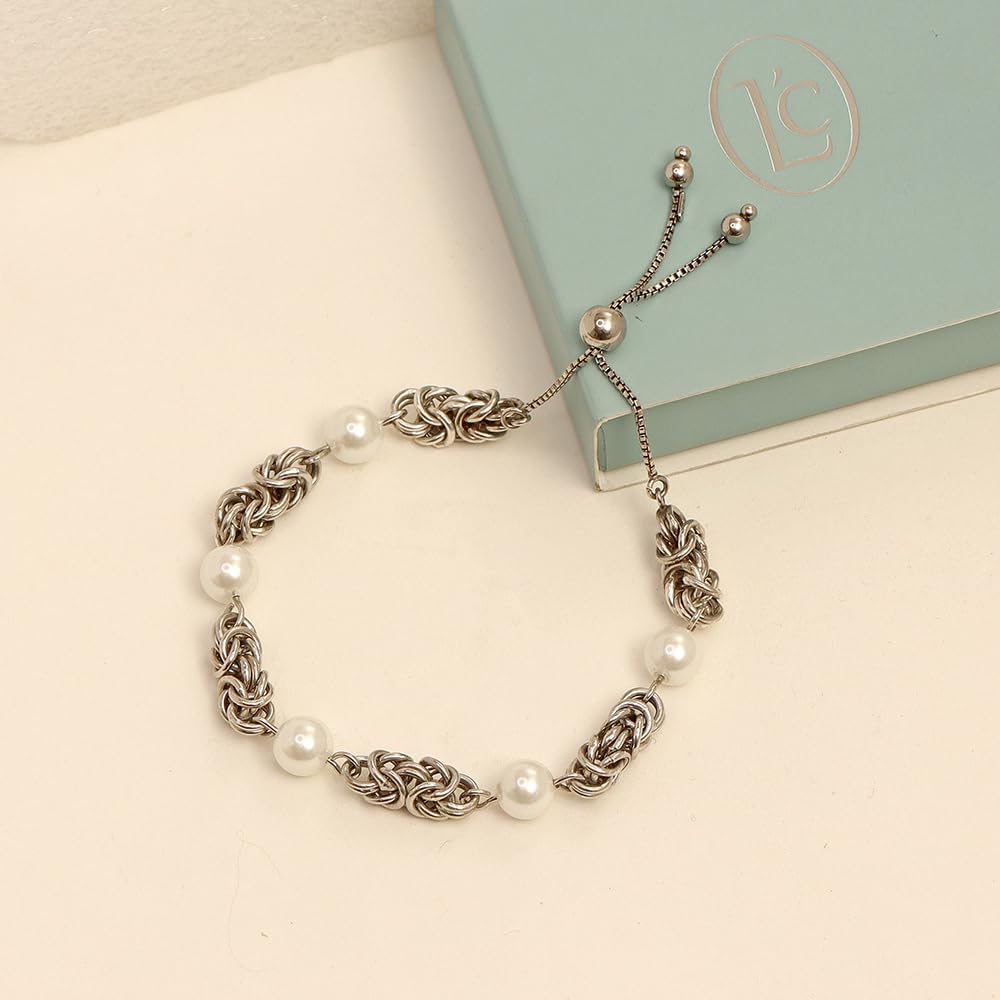 LeCalla Italian 925 Sterling Silver Byzantine Bracelets for Women | Handmade Classic Byzantine Link Chain Bracelet Jewelry Gift for Her Mom Wife - Image 5