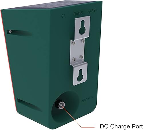 Miniatura 8 de Sonido solar y luz estroboscópica con sensor de movimiento, grabación de 20 segundos y sonido de disparo y ladridos de perro, bocina de seguridad de