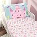 EVERYDAY KIDS Toddler Fitted Sheet and Pillowcase Set -Princess Storyland- Soft Microfiber, Breathable and Hypoallergenic Toddler Sheet Set