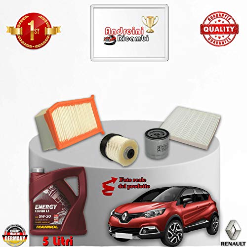 KIT TAGLIANDO FILTRI + OLIO CAPTUR 1.5 dCi 66KW