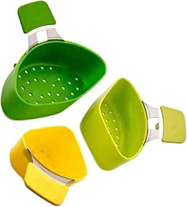 Triple Divider Nest Steamer Silicone Pot Divider Steam Basket Cooking Strainer Kitchen Accessories 3pcs/set