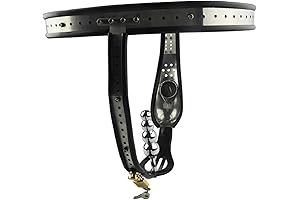 Stainless Steel Male Chastity Belt with Lock