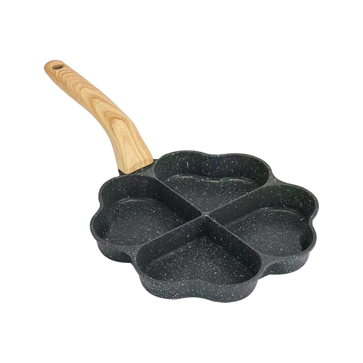 Poêle à œufs 4 compartiments mini poêle de cuisson petit-déjeuner