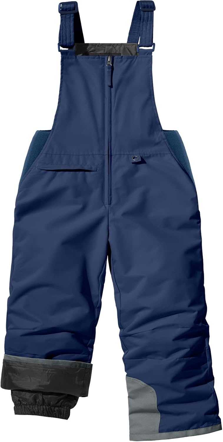 GEMYSE Kids Snow Bibs Unisex Waterproof Winter Ski Pants for Boys Girls