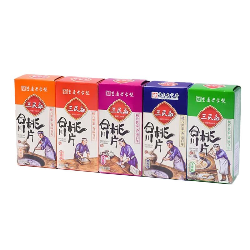 三民斋 合桃片 混合口味 云片糕 糕点 零食 Chinese snacks Chinese food 70g/盒X5