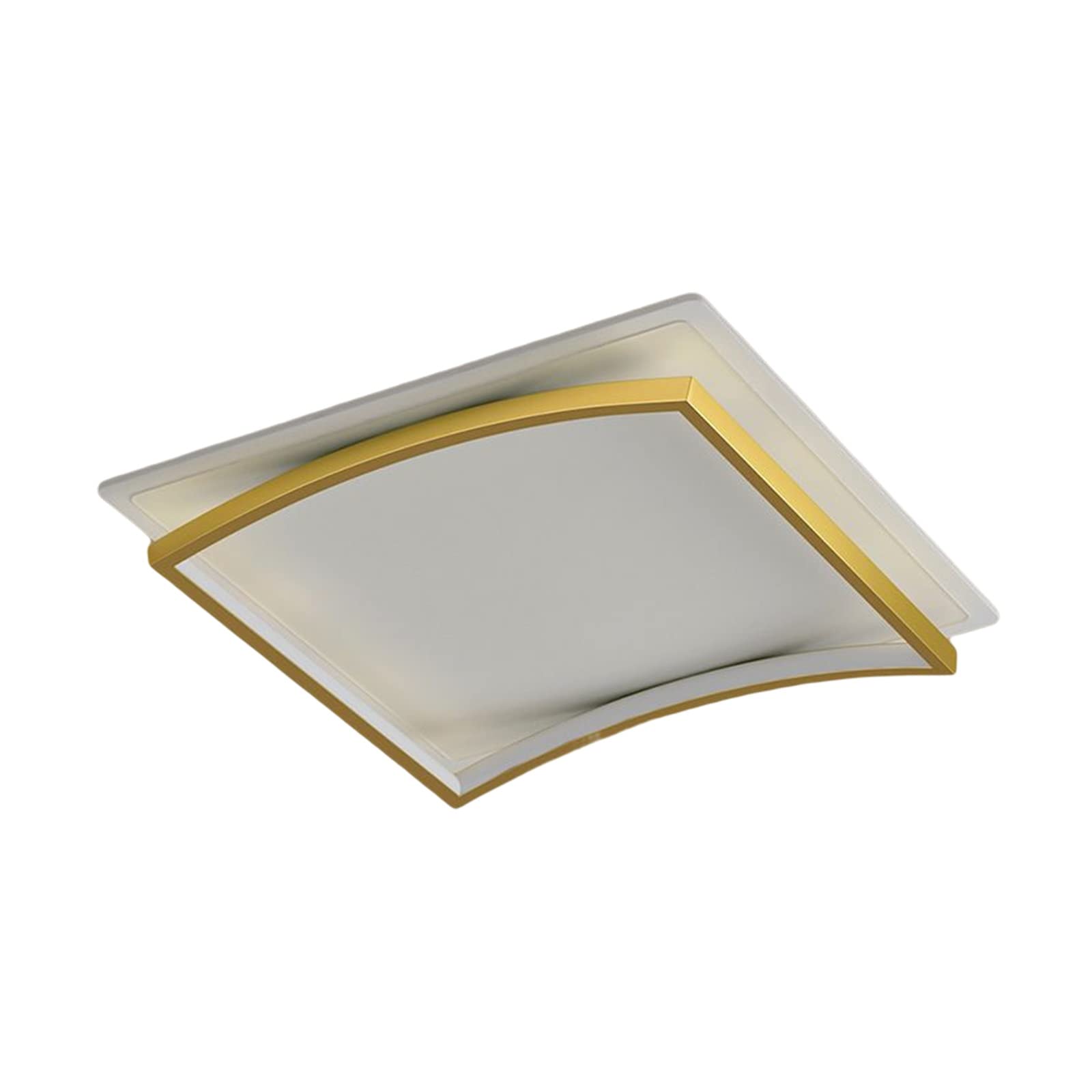 Lampes suspendues LED or de 60cm pour illuminer une chambre à coucher chic