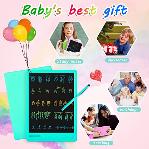 Lcd Writing Tablet For Kids, 10 Inch Drawing Tablet Board With Magnetic Stylus For Phone Tablet, Reusable Doodle Board Educational Gifts Toddler Drawing Pad For 3~8 Years Old Boys Girls (Blue) #TOP7