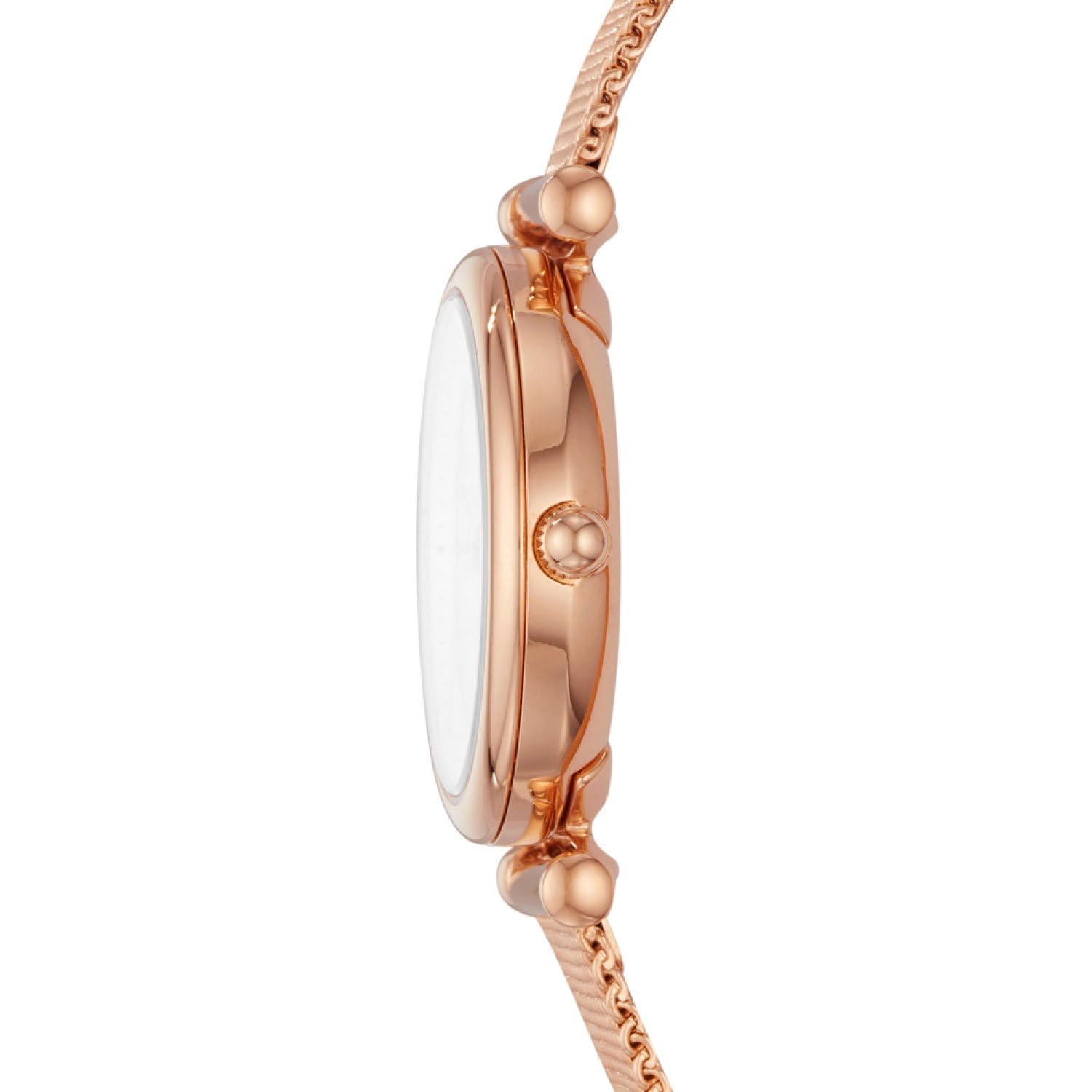 Fossil Carlie Damen-Armbanduhr mit Perlmutt-Zifferblatt, Edelstahl, ES4433, Armband, Armband