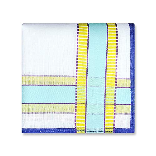 Men\'s Soft Cotton Handkerchiefs with Assorted Color 6 Piece Gift Set by Zenssia - Thumbnail 6