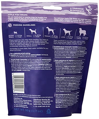 Fish4Dogs Love Apple Fish Wraps, Variety, 0.1 kg - Image 3