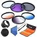 62mm Filter, K&F Concept 62mm Slim Lens Filter Set (Slim FLD+Slim CPL Circular Polarizing+ Slim UV Protector+ Slim Graduated Color Filter Blue+Orange+Gray/Neutral Density ND4)