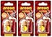 Produktbild Areon Fresco Auto Duft Apfel Zimt Autoduft Flasche Glas Duftflakon Parfüm Flakon Holz Lufterfrischer Aufhängen Hängend Anhänger Spiegel Rot Geruch Erfrischer 4ml 3D ( Apple and Cinnamon Pack x 3 )