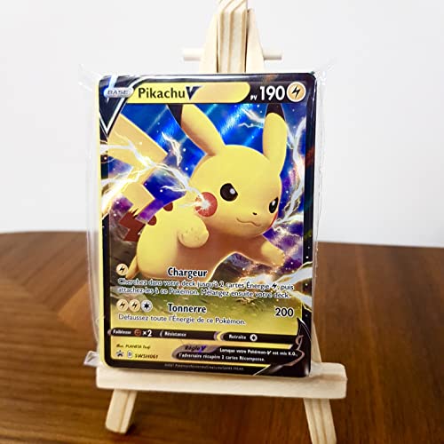 Pokemon Lot de 50 Cartes francaises sans Doubles + 1 Carte V ou GX Cadeau !
