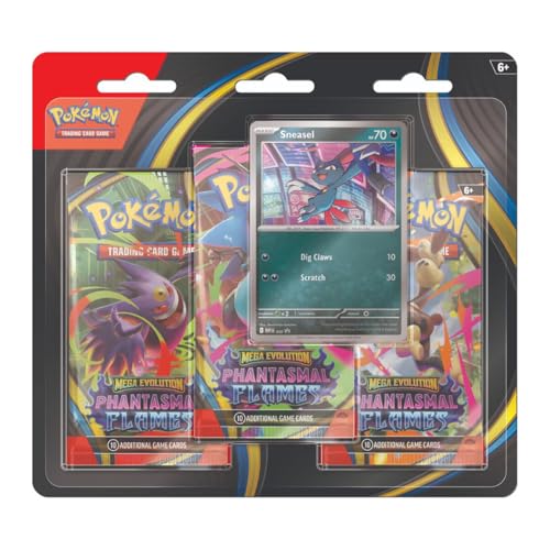 Pokémon TCG: Mega Evolution - Phantasmal Flames Paquete de 3 blíster Surtido a Granel (EU) ES