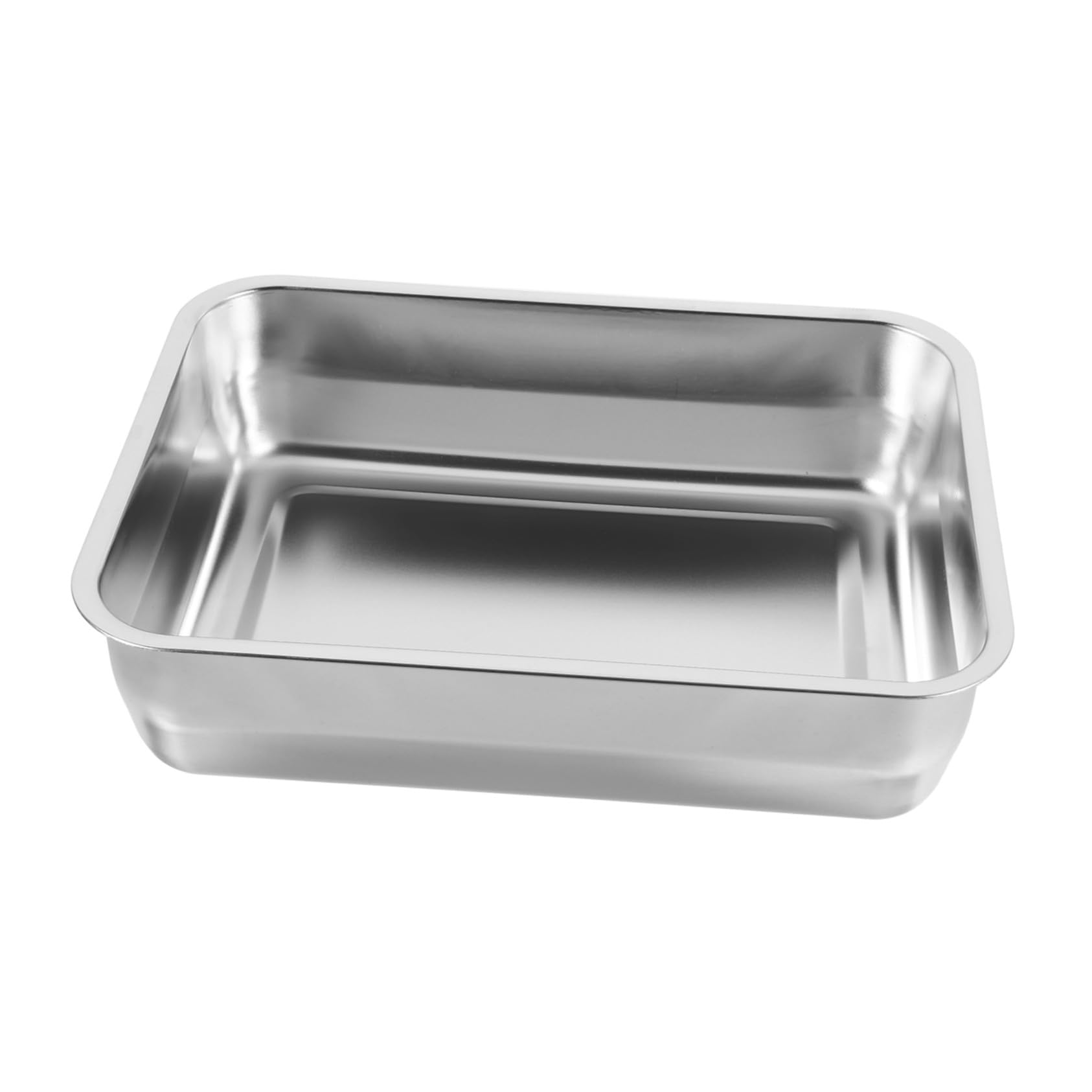 VALICLUD Edelstahl-bratform Rechteckig Grillplatte für Fisch und Gemüse Servierplatte aus Metall Bratblech für Küche und Restaurant Leicht zu Reinigen und Transportieren