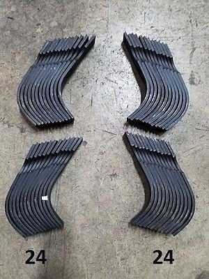 24 Each LH & RH Replacement Tiller Tines for Bush Hog RTS/RTL Tiller Part # 64454 and 64452