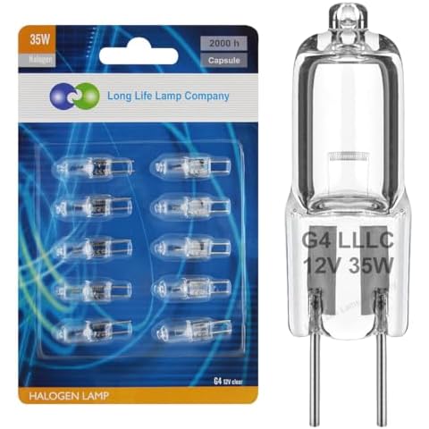 Long Life Lamp Company G4 12v Halogen Bulbs Pack Cover