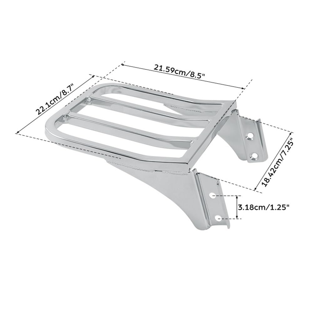 Porte-Bagages Arrière pour Softail pour Dyna Boy pour Sportster pour XL883 1200 Arrière Pliable