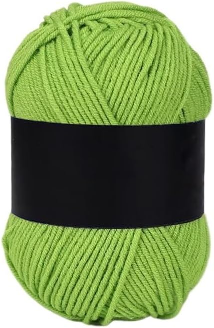 Cotton Yarn for Crocheting 5 Rolls 50g 4-Ply Blended Medium Knitting(43)