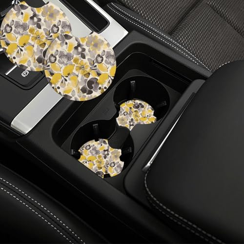 Portavasos para carro 2 piezas goma negra