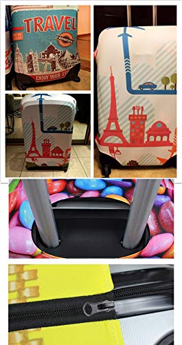 Bigcardesigns Blue Butterfly Luggage Covers Apply to 26-30 Inch Travel Suitcase L3