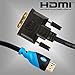 HDMI to DVI Cable, INNOVAA High-Speed HDMI to DVI Adapter Cable - 3 Feet