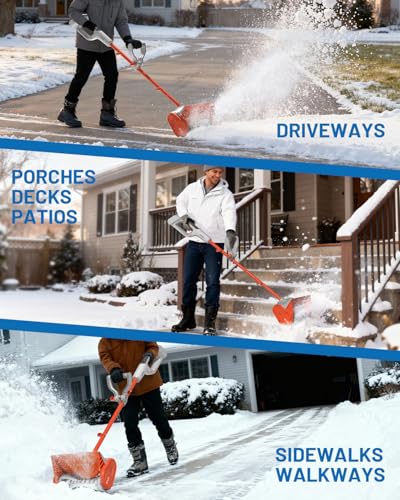 Litheli Cordless Snow Shovel, 13-Inch Battery-Powered Snow Blower with 4.0Ah Battery, Easy to Use Snow Thrower for Driveways, Sidewalks, Decks & Patios - Image 5