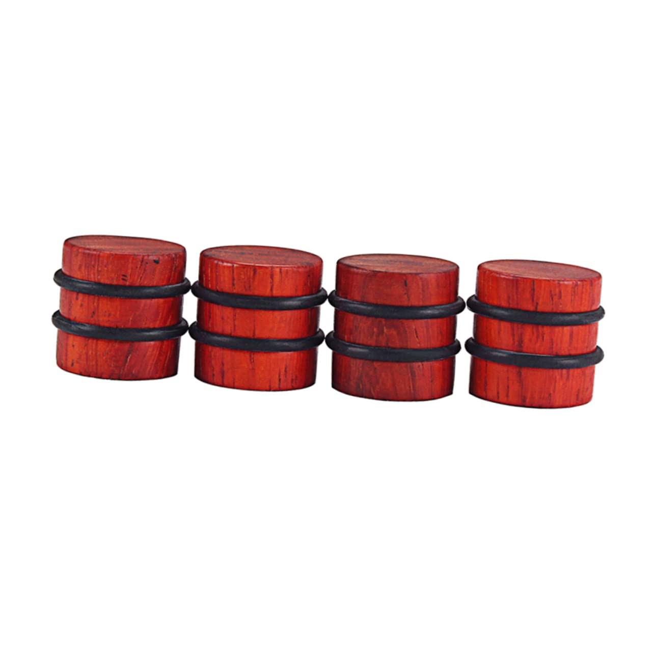 ULDIGI Rosewood Knobs Set Red 4-Pack for Electric Guitar Bass and Replacement