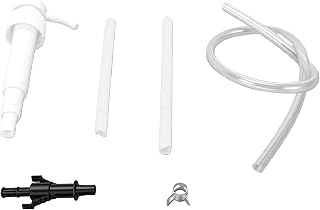 Akozon 10ml 液体ポンプ クォートボトル 28mm サードハンドアダプター | 手動操作でオイルと不凍液を抽出するための 2 本の吸引チューブ