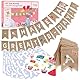 Buchstaben Girlande Stoff mit 76 Buchstaben zum Aufkleben : 4m Jute Girlande Personalisiert – vielseitige Alphabet Wimpelkette für Namen, Happy Birthday, Willkommen Zuhause, Just Married – Party Deko