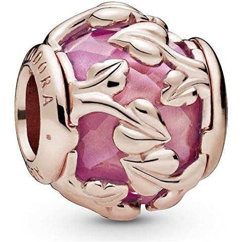 Pandora Colgante de Hojas Decorativas Rosa en Oro Rosa Cover