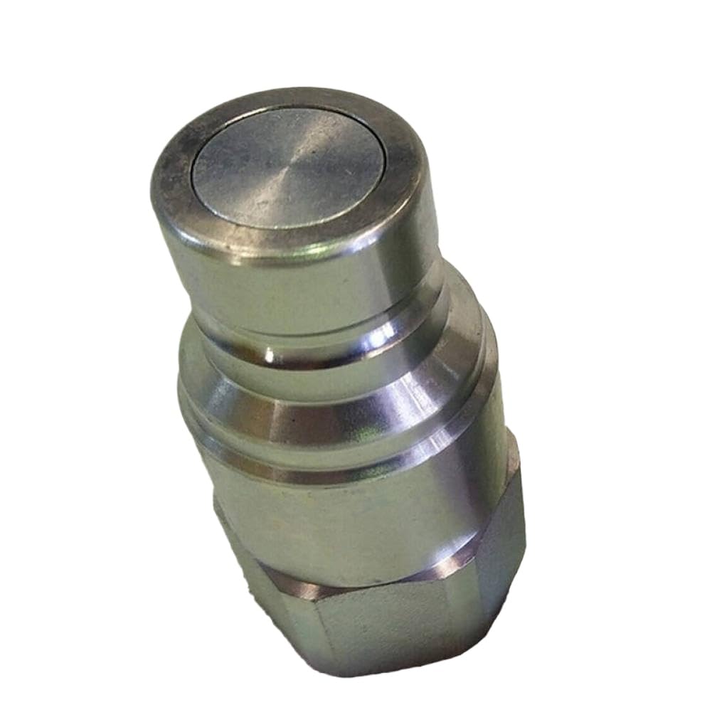 Dwogcebx Onecolor 3/4 Sae 5/8 Body Flat Face Hydraulic Quick Disconnect Coupler Compatible With Skid Steer Loaders 7753 773