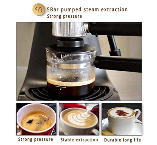 BDwantan Kaffeemaschine Neue Espressomaschine Kaffeemaschine Kompatible Kapsel Haushalt Halbautomatische Espressomaschine Dampfmilchschaum – Bild 3