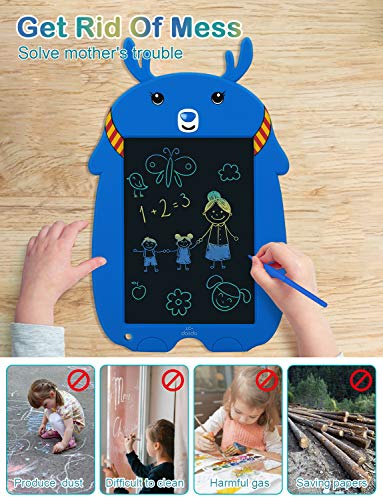 LCD Writing Tablet, Kids Drawing Board Memory Lock 8.5Inch Colorful Doodle Board Erasable Reusable Electronic Drawing Pads , Educational and Learning Toys for 3+ Year Old Girls Boys Gifts(Blue)