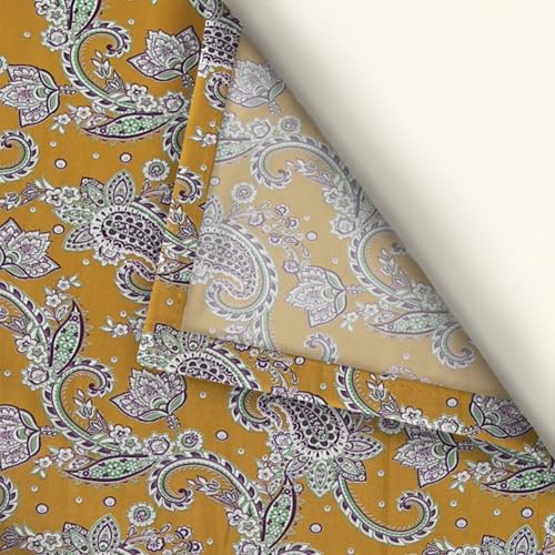 Image of Weave & Decor Super Soft Super Comfortable 144 TC 90x90 inches Printed Cotton Double Bed Bedsheet with Two Pillow Covers