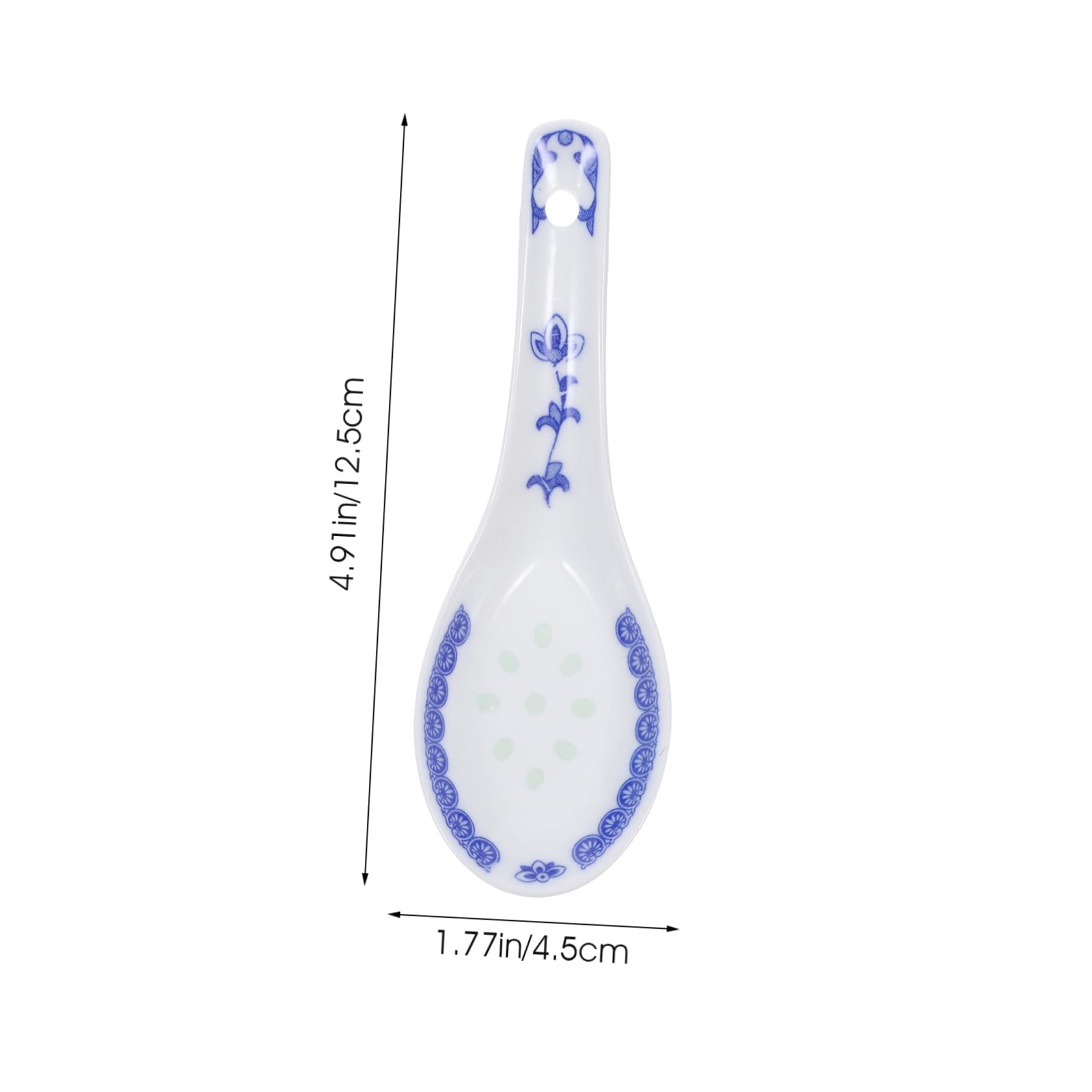 SOLUSTRE 4Pcs Home Ceramic Spoons for Seasoning Pot Soup Spoons with Craftsmanship for and Daily Use Dishwasher Tableware