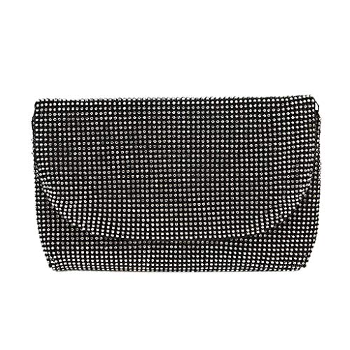 Sunnywill Deals! Women Diamond Chain Crystal Evening Envelope Handbag Clutch Shoulder Cross Bags Womens Classic Totes Wristlets