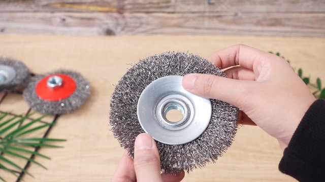 Image of Bokon 4 Pack 4 Inch Coarse Crimped Wire Wheel for 4 1 /2 Angle Grinder with 5 /8 Inch-11 Threaded Arbor - 0.014 Inch Carbon Steel Wire for Rust, Corrosion, Paint Removal