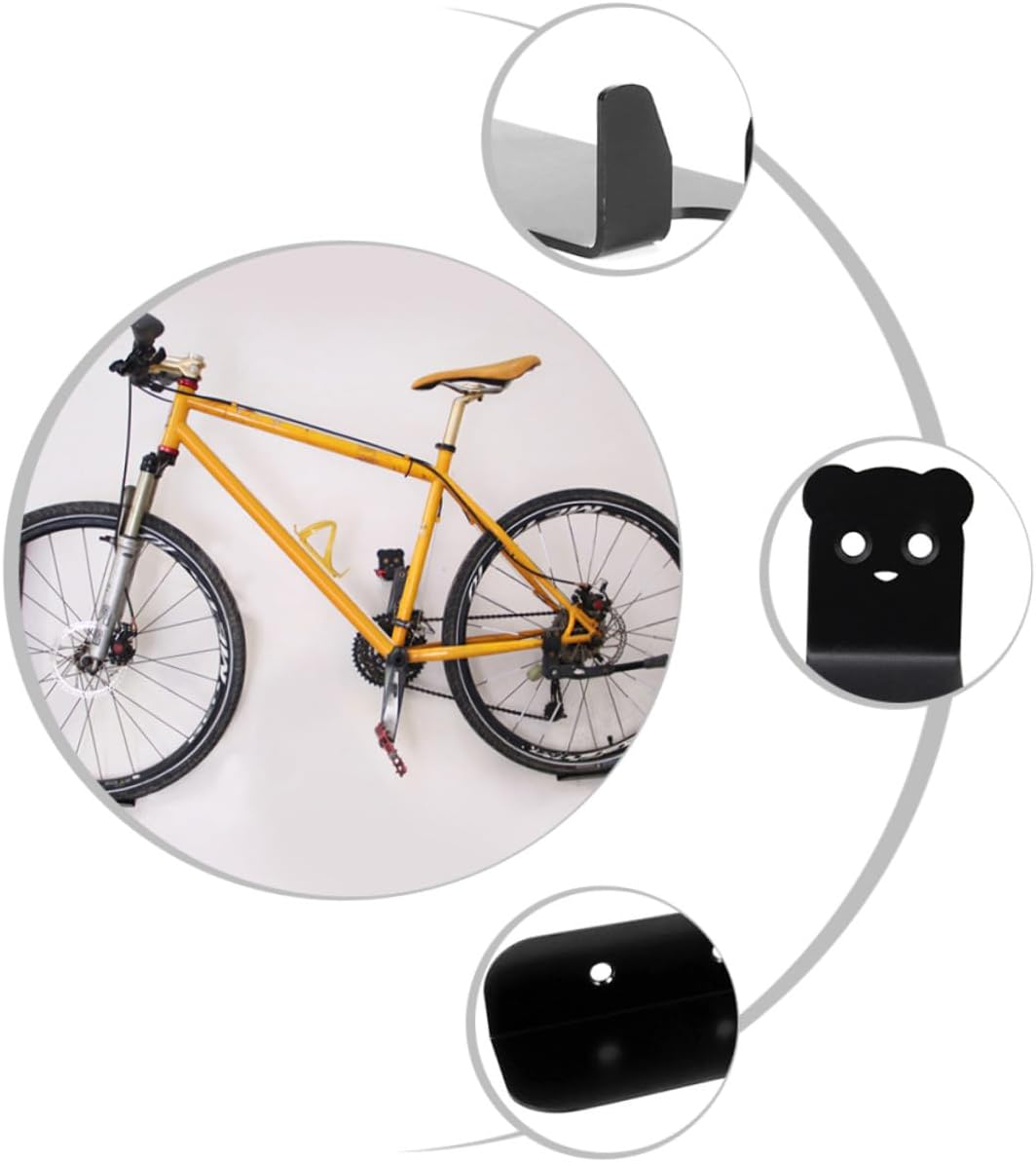 2sets Concise Stylish Bike Supply Bike Hanger Wall Mount Stands Capacity Easy Install