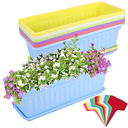 Compare Price rectangular plastic plant pots on