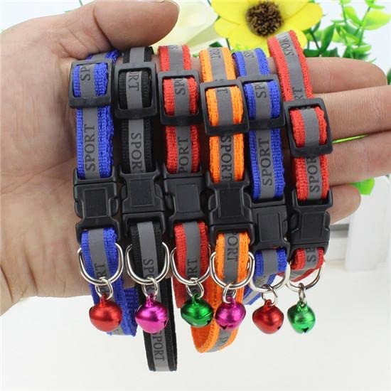 Pets Empire 2pcs Cat Puppy Adjustable Reflective Nylon Collar with Bell for Cat Kitten Puppy (Color May Vary) (B08QZ733SJ) Amazon Price History, Amazon Price Tracker