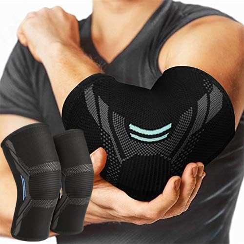 serveuttam Nylon Elbow Support For Gym (1 Pc)-Elbow Brace For Men Women Workout|Elbow Compression Sleeves For Tendonitis Pain Relief, Tennis, Volleyball, Cricket-Elbow Pain (Robotic Blue, M) (B09SVG8TBZ) Amazon Price History, Amazon Price Tracker