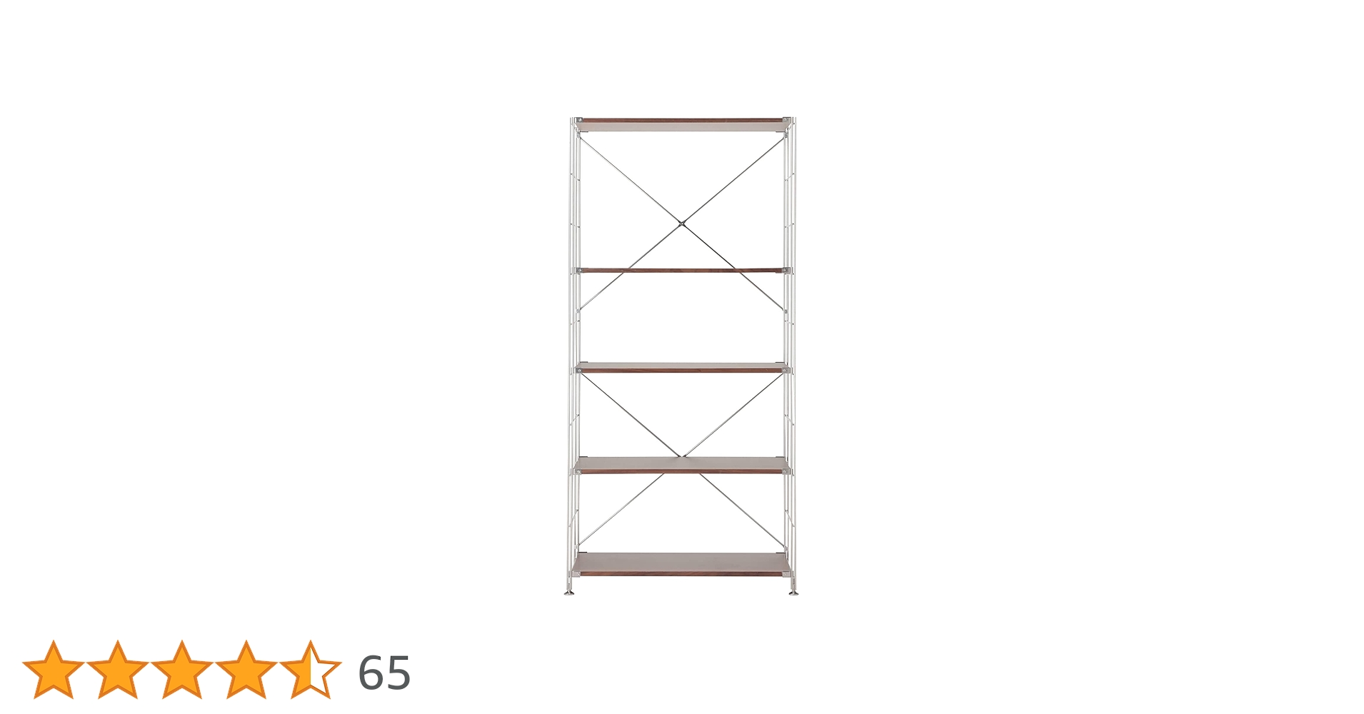 Amazon｜無印良品 ステンレスユニットシェルフ ウォールナット材棚