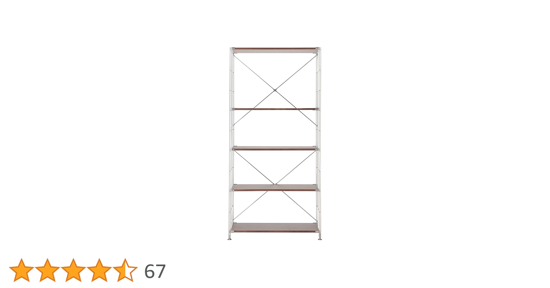 Amazon｜無印良品 ステンレスユニットシェルフ ウォールナット材棚