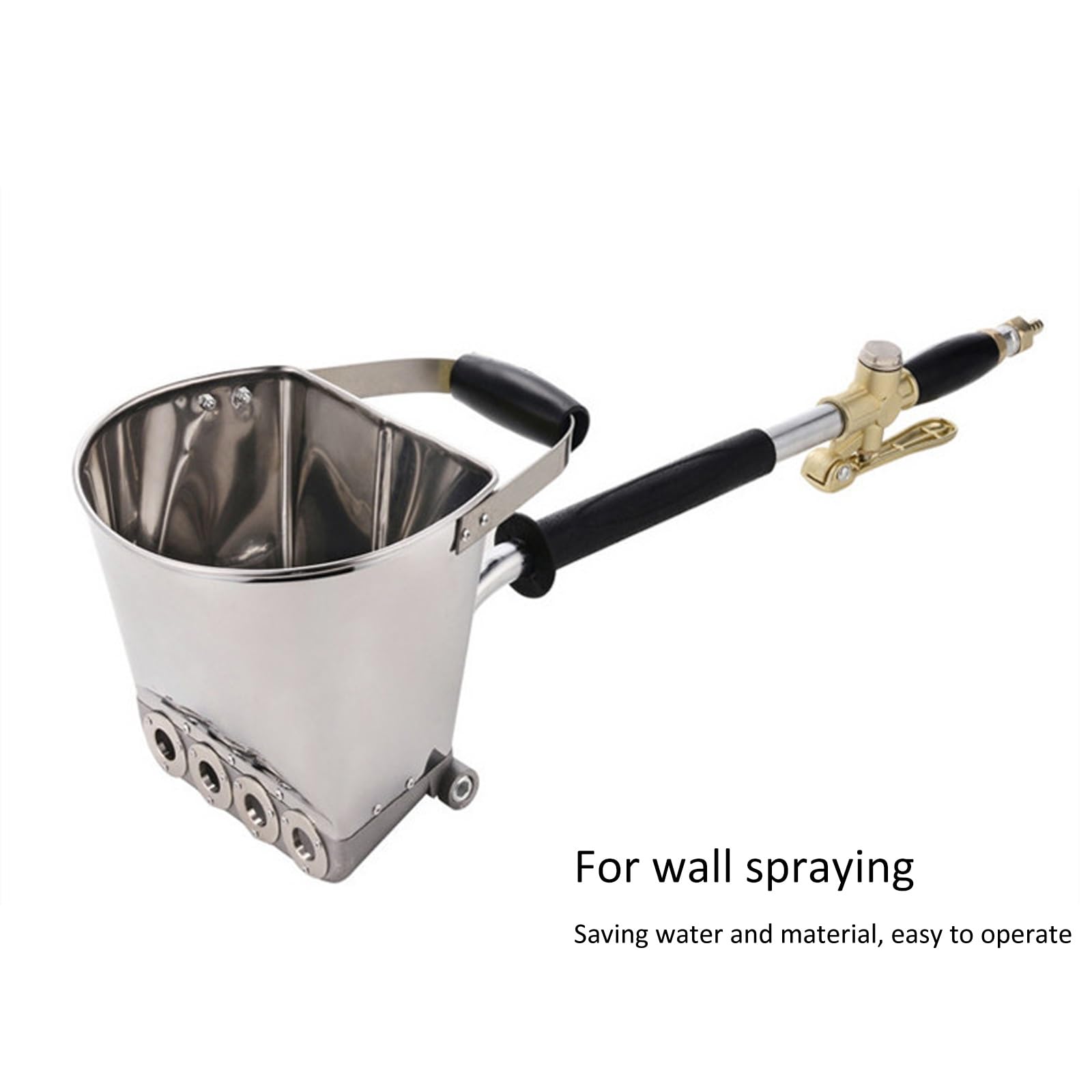 4 Jet pulverizador neumático del cemento, pistola durable del sco del yeso de la aleación para la textura de la pared, aplicador de hormigón de eficiencia rápida con la tolva 3.5L, mejora tu det y pro