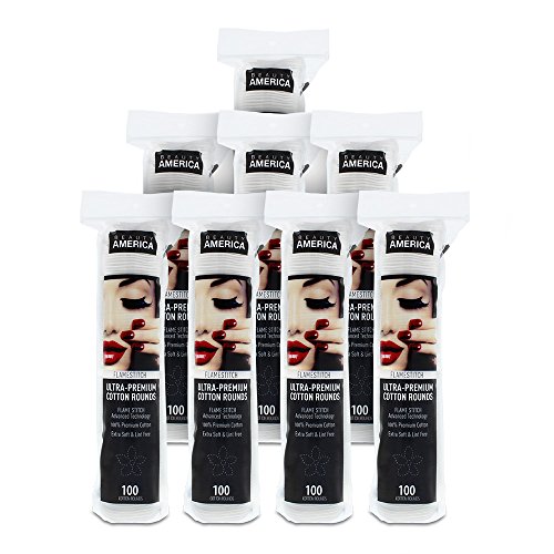 Beauty America Ultra-Premium Flower Flamestitch Cotton Round, Pack of 8